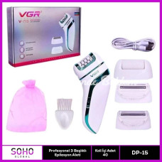 Profesyonel 3 Başlıklı Epilasyon Aleti