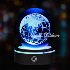 Dünya Tasarımlı Usbve039li Dönen Cam Küre