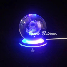 Renk Değiştiren Yeni Nesil Usbve039li Dönen Cam Küre