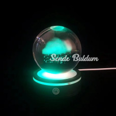 Yağmur Bulutu Tasarımlı Usbve039li Dönen Cam Küre
