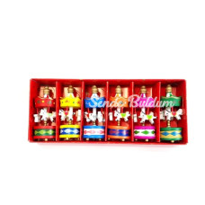 Mini Ahşap 6lı Atli Karinca