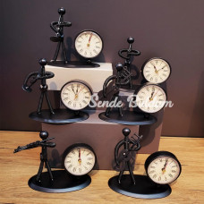 Metal Adam Masaüstü Saat