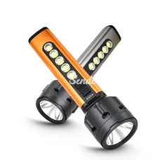 P67 Power Led+5 Cob Ledli Şarjlı Alüminyun Kasa Fener