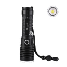 Bright Ght5761 Xp90 Led 3 Mod Zoomlu Yağmur Suyu Geçirmez Şarjlı El Feneri 26650 Pilli