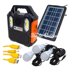 Wıson Ws5673 Radyolu 3 Ampullü Güneş Enerjili Ev Bahçe Kamp Aydınlatması