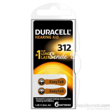 Duracell 312 Numara 6 Lı İşitme Cihazı Pili