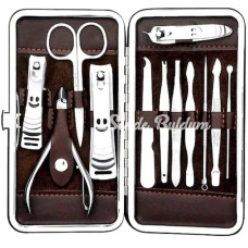 Profesyonel Çelik Manikür Pedikür Seti 12 Parça