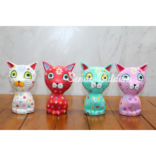 Ahşap 4lü Kedi Seti Polos:15 Ahşap 4lü Kedi Seti Polos:15