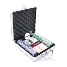 Metal Çantalı 100 Chipli Poker Oyunu Alk1495