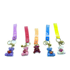 Kalpli Ayıcık Silikon Anahtarlık Alk1700