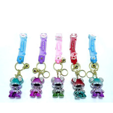 Taşlı Ayıcık Silikon Anahtarlık Alk1703