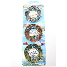 İstanbul Temalı Metal Magnet 3lü Set Alk2891