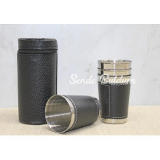 Derili Kılıflı 4lü Shot Bardak Alk3925