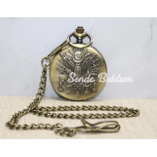 Osmanlı Devlet Arması Köstekli Saat Alk3983