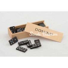 Ahşap Kutulu Domino Oyunu Alk4019