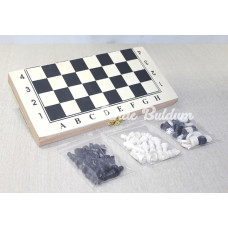 Ahşap Kutulu Satranç Tavla Seti Alk4026