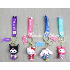 Silikon Kuromi Ve Hello Kitty Anahtarlık Alk4249