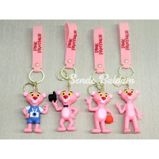 Pembe Panter Silikon Anahtarlık Alk4271