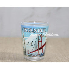 İstanbul Temalı Cam Shot Bardak Alk4357