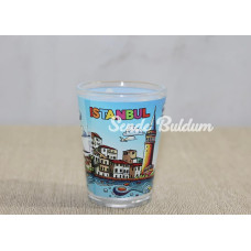 İstanbul Temalı Cam Shot Bardak Alk4358