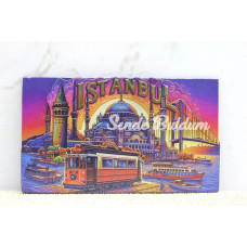 Ahşap İstanbul Temalı Magnet Alk4359