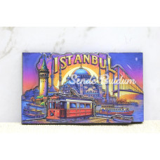 Ahşap İstanbul Temalı Magnet Alk4363