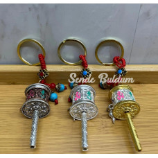 Metal Feng Shui Şans Çarkı Anahtarlık Alk4458