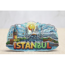 Ahşap İstanbul Temalı Magnet Alk4601