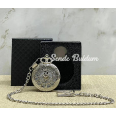 Özel Kutulu Gümüş Köstekli Saat Alk4672