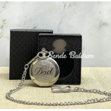 Özel Kutulu Dad (baba) Gümüş Köstekli Saat Alk4673