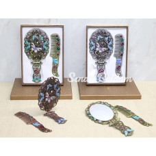 Kelebek Katlanabilir Ayna Ve Tarak Seti Büyük Boy Alk4981