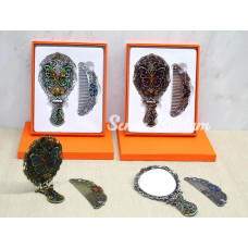 Kelebek Katlanabilir Ayna Ve Tarak Seti Orta Boy Alk4985