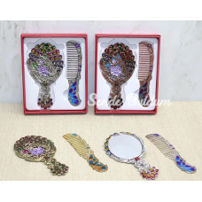 Tavuskuşu Ayna Ve Tarak Seti Küçük Boy Alk4987