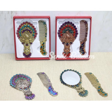 Tavuskuşu Ayna Ve Tarak Seti Küçük Boy Alk4990