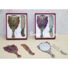 Kelebek Ayna Ve Tarak Seti Küçük Boy Alk4992