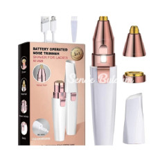 Mini Şık Tasarım Iki Başlı Led Işıklı Şarjlı Ruj Epilatör Kaş Düzeltici Kadın Epilasyon Tıraş Aleti