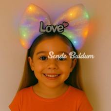 Led Işıklı Love Yazılı Pembe Fiyonk Taç – Kız Çocuk Parti Tacı Led Işıklı Love Yazılı Pembe Fiyonk Taç – Kız Çocuk Parti Tacı