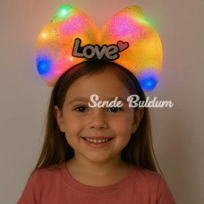 Led Işıklı Love Yazılı Sarı Fiyonk Taç – Kız Çocuk Parti Tacı Led Işıklı Love Yazılı Sarı Fiyonk Taç – Kız Çocuk Parti Tacı