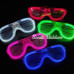 Glow Model Led Işıklı Parti Gözlüğü 3 Modlu 5 Renk 5 Adet