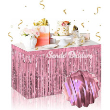Kendinden Yapışkanlı Rose Gold Metalize Püsküllü Masa Eteği – 75 X 275 Cm Parti Süslemesi Kendinden Yapışkanlı Rose Gold Metalize Püsküllü Masa Eteği – 75 X 275 Cm Parti Süslemesi