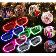 Glow Model 3 Farklı Fonksiyonlu Işıklı Parti Gözlüğü Karışık Renk 12 Adet