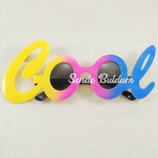 Cool Yazılı Rengarenk Parti Gözlüğü 21x8 Cm Cool Yazılı Rengarenk Parti Gözlüğü 21x8 Cm