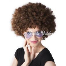 Kahve Renk Kıvırcık Afro Bonus Peruk Kahve Renk Kıvırcık Afro Bonus Peruk