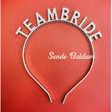 Gümüş Renk Team Bride Taç Plastik – Gelin Ve Nedime Tacı