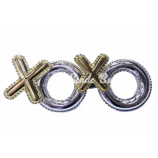 Gümüş Renk Xoxo Yazılı Parti Gözlüğü 17x7 Cm