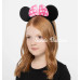 Pembe Fiyonklu Minnie Mouse Tacı Mini Kulak Pembe Fiyonklu Minnie Mouse Tacı Mini Kulak
