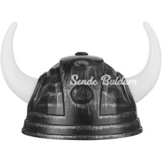 Viking Başlığı Asteriks Başlığı Gümüş Renk