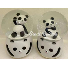 Siyahbeyaz Panda Kar Küresi Büyük Boy