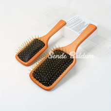 Çelik İğne Uçlu Bambu Tarak 25.5cm 12li Paket