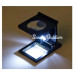 28x28 Mm Katlanır Sayaçlı Metal Lüp 2 Led Işıklı Büyüteç Tekstil Th9005a